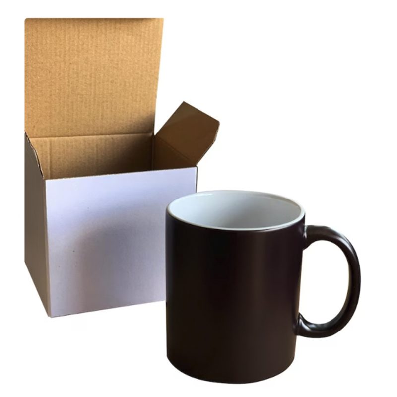 oz Black Hidden Colour Changing Mug Packaging Heat Mug SUblimation Blank