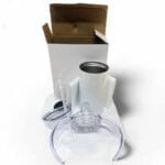 12 oz stainless steel double wall straight kids sippy cup white sublimation blank kit