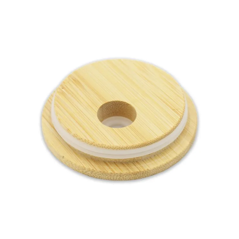 oz Libby Glass Glitter Bamboo Lid Bottom