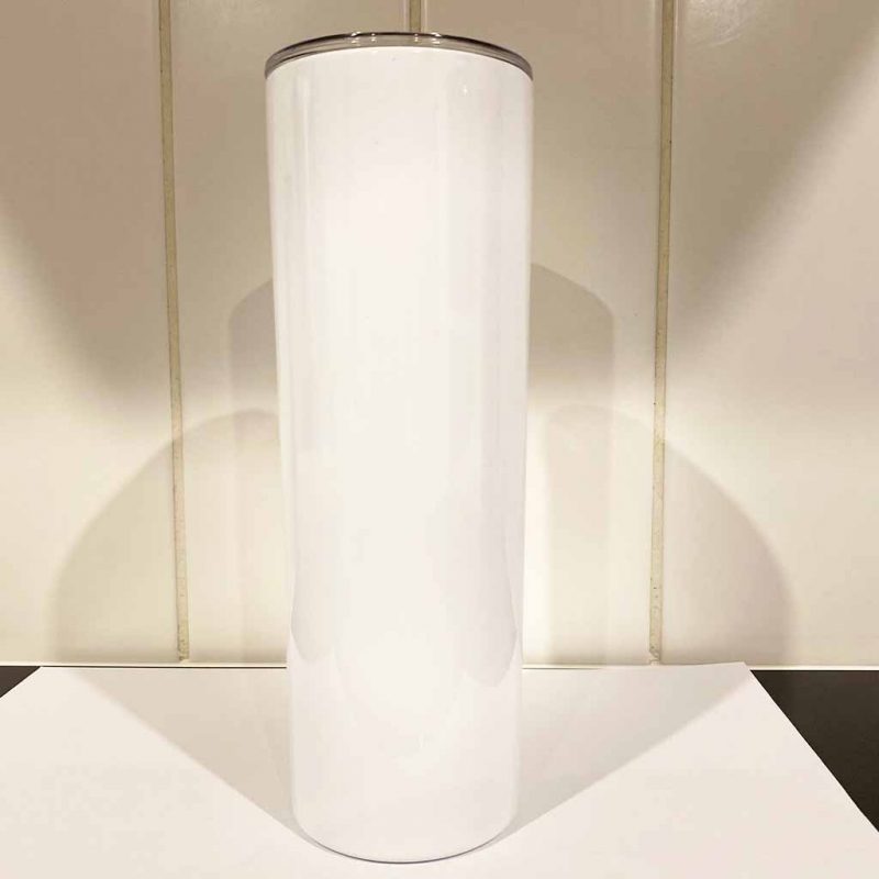 20oz Skinny Tapered Tumbler White Sublimation Blank