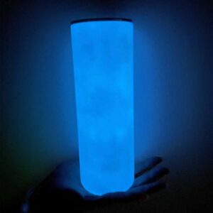 20oz stainless steel double wall straight glow luminous sublimation blank glowing