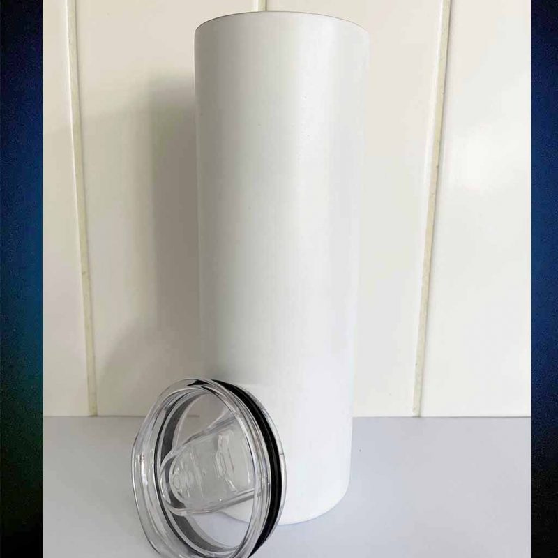 20oz stainless steel double wall straight glow luminous sublimation blank with lid