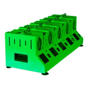 20oz tumbler 5 slot press green