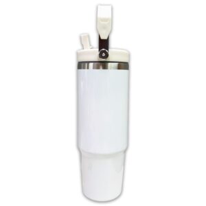 30oz Gloss Tumbler With Handle Side Open