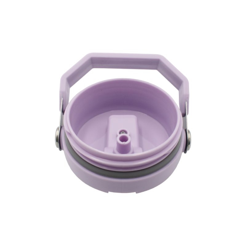 oz Travel Mug Purple With Colourful Handle Sublimation Blank Lid Bottom
