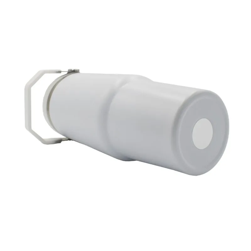 oz Travel Mug White With Colourful Handle Sublimation Blank Laying Down Bottom