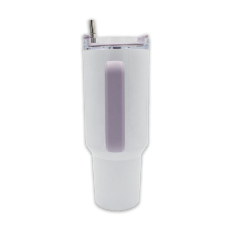 oz Travel Mug Colourful Handle Purple Sublimation Blank Handle With Straw