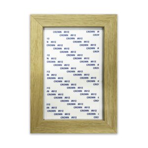 6 Inch Natural Wood Picture Frame No Insert