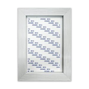6 Inch White Wood Picture Frame Front No Insert