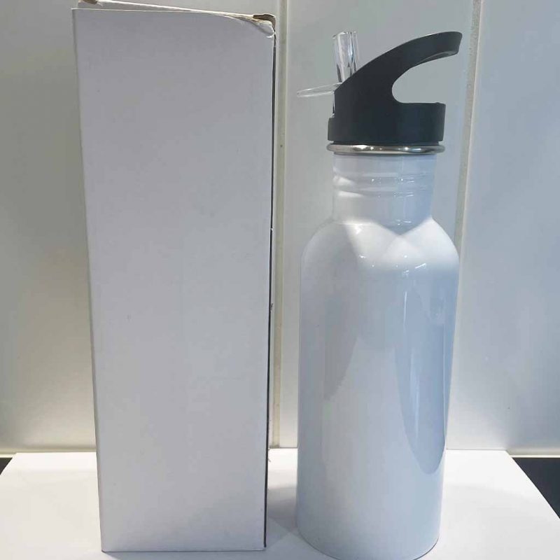 600ml Sport Water Bottle Stainless Steel Sublimation Blank Side