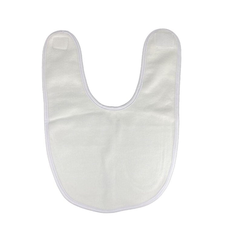 Baby Fleece Bib White Back Sublimation Blank Australia