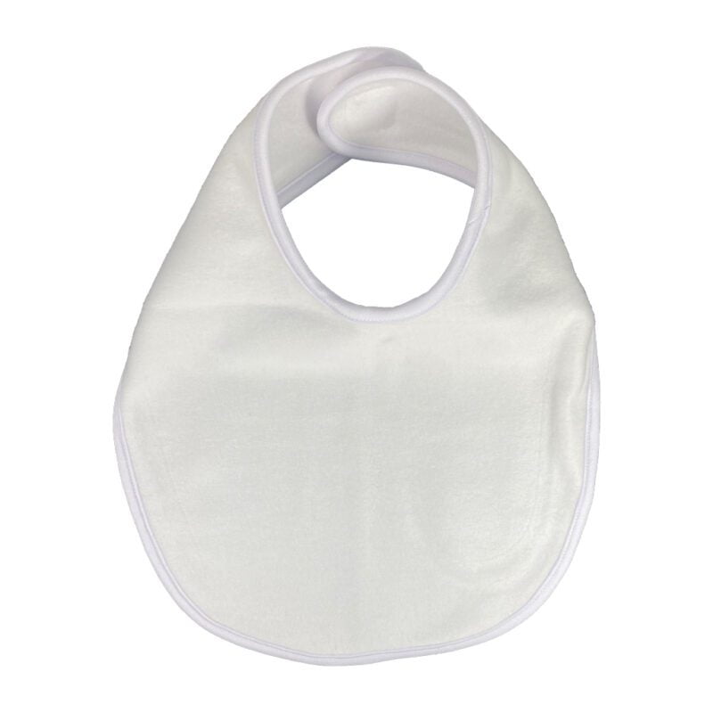 Baby Fleece Bib White Sublimation Blank Australia