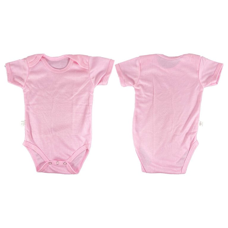 Pink Baby Grow Onesie Polyester Baby Clothing Sublimation Blank