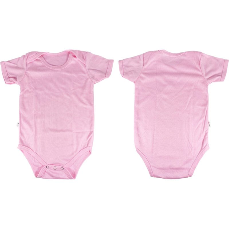 Pink Baby Grow Onesie Polyester Baby Clothing Sublimation Blank ...