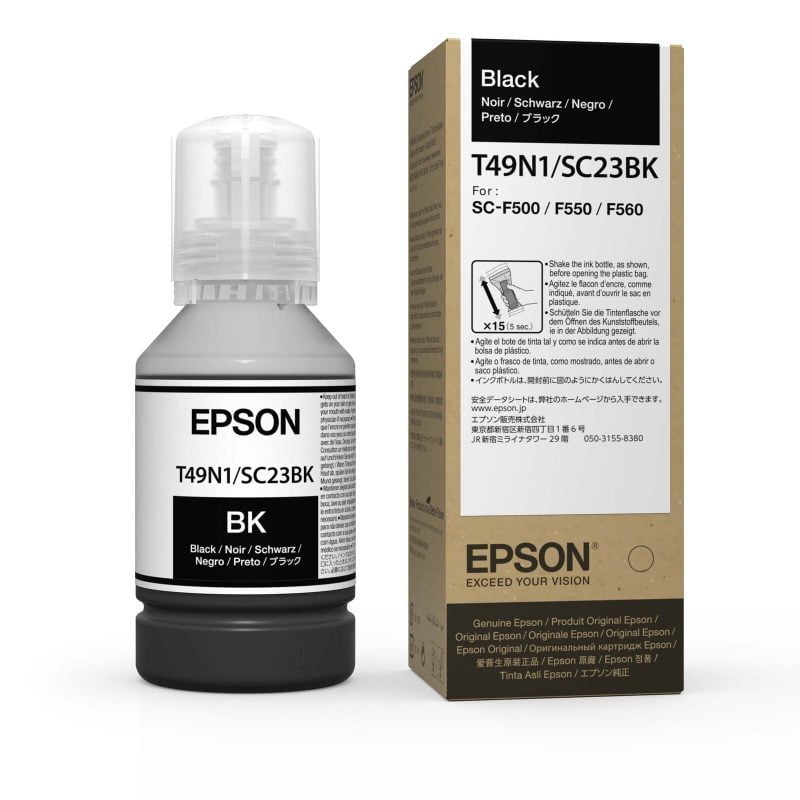 C13T49N100 140ml Black BK UltraChrome Ink Dye Sublimation