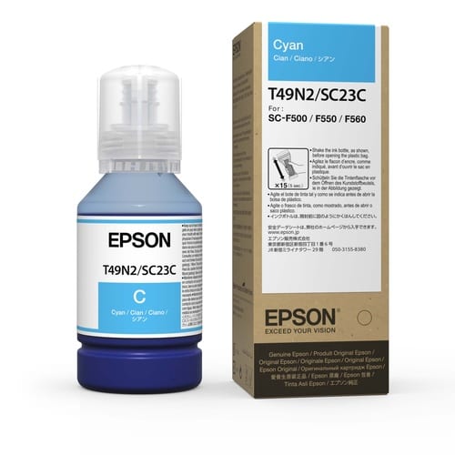Epson 140ml UltraChrome Dye Sublimation Ink Cyan