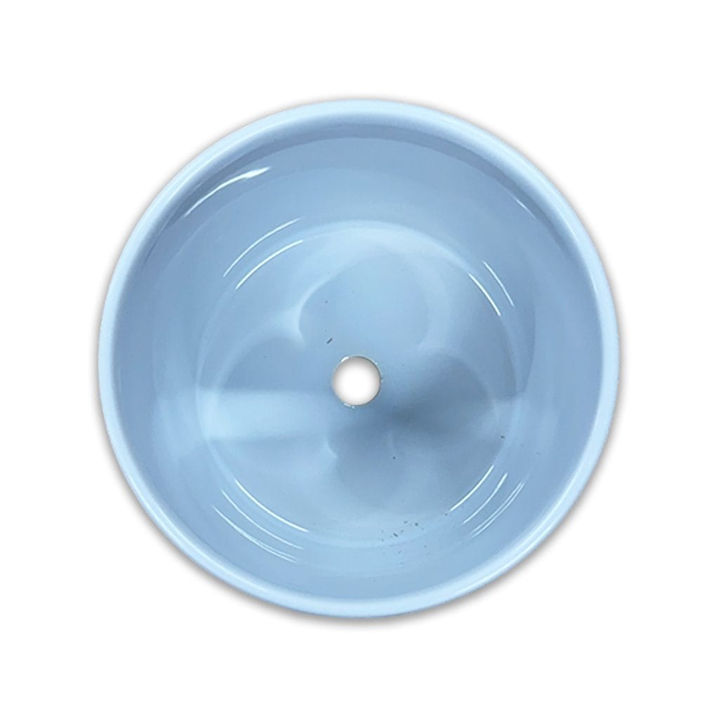 Ceramic Flower Pot Sublimation Blank Birdseye View