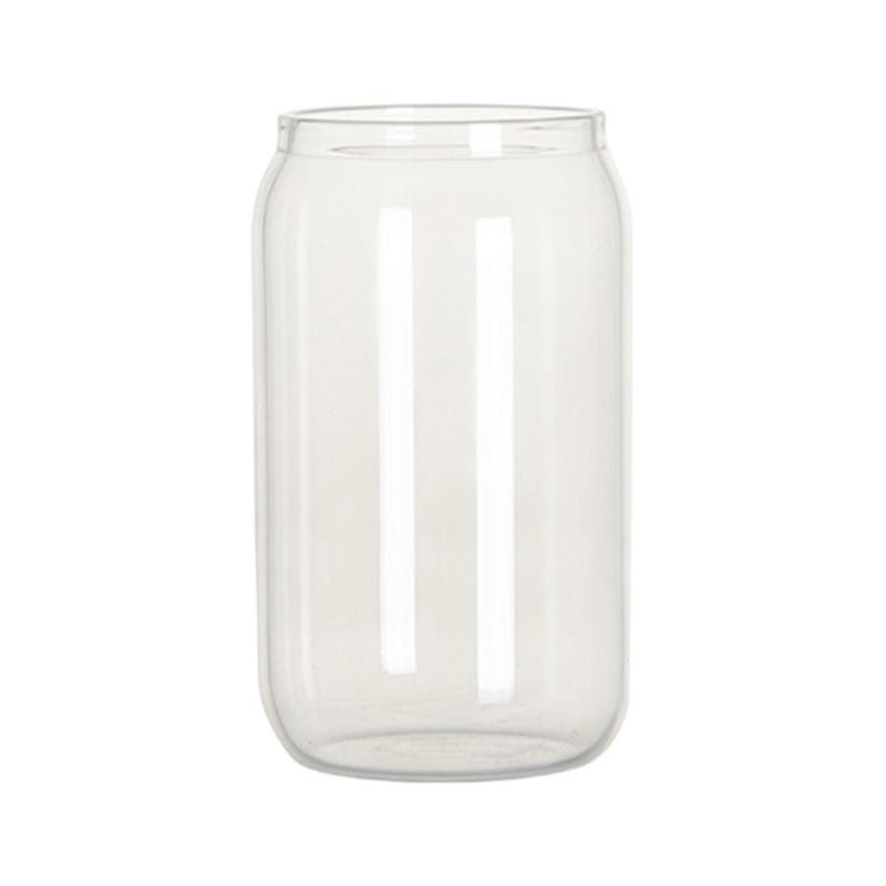 Clear Libby Glass Can oz No Lid No Straw Sublimation Blank