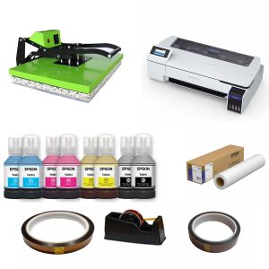 Commercial Sublimation Kit with 100 x 60 Clamshell Heat Press and F560 Printer Package