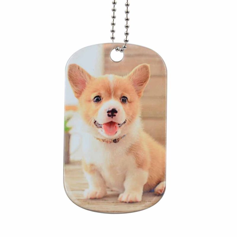 Dog Tag Necklace Double Sided Sublimation Blank Printed Australia