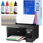 ET1810 Dye Sublimation Printer A Sub Ink Sure Colour Paper Package A4