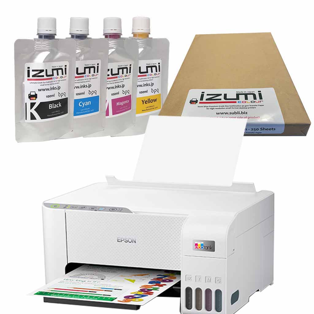 Epson ET2820 Izumi Dye Sublimation Printer Package Sublimation Supplies