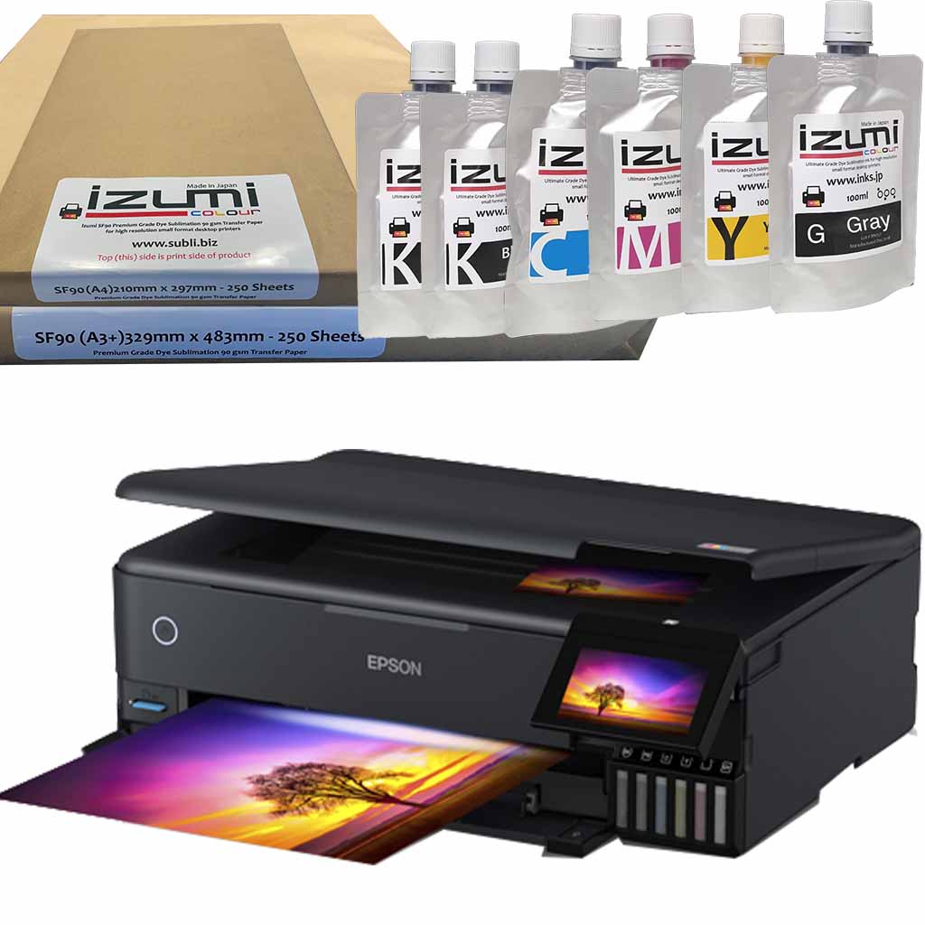 Epson ET8550 Izumi Dye Sublimation Printer Package Sublimation Supplies