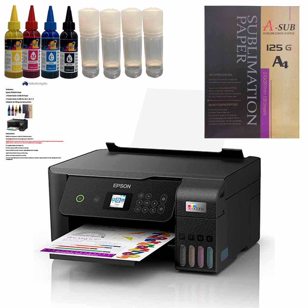 Epson ET1810 Izumi Dye Sublimation Printer Package Sublimation Supplies