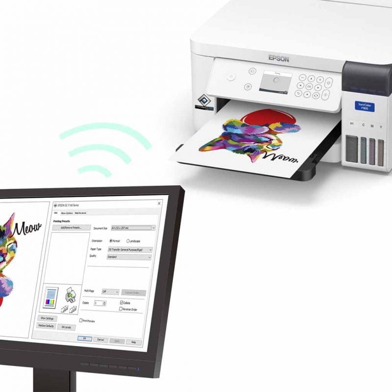 Epson F160 Dye Sublimation Printer Wireless