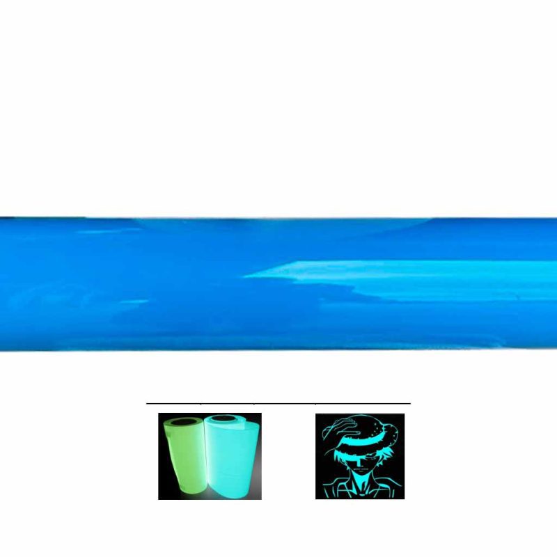 Flexi Weed PU Self Heat Transfer Vinyl HTV R03 Luminous Royal Blue Gloss