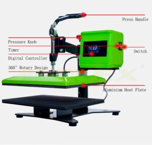 H4230B Rotary Small Heat Press Diagram
