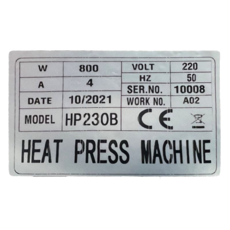 H4230B Rotary Small Heat Press Label