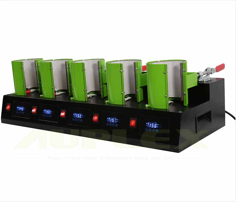 H6M155 Multiple Digital Mug Heat Press 5 Slot Right
