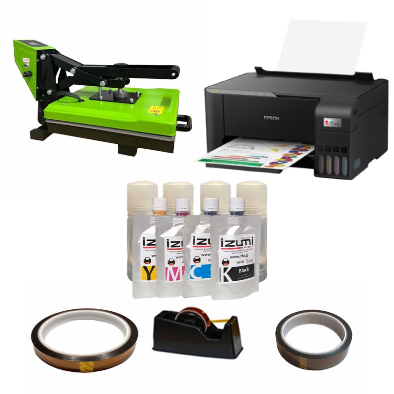 Intermediate Sublimation Kit with Small Heat Press and Izumi Printer Package