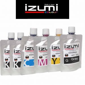 Izumi Dye Sublimation Ink CMYKKG 6 Pack 100ml sub