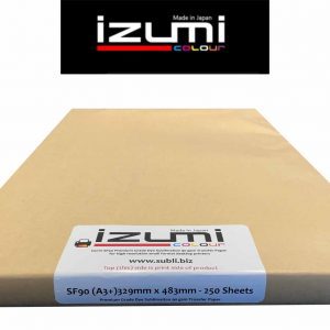 Izumi Dye Sublimation Paper sf90 sub A3+ Plus 250 Pack 483mm 329mm 90gsm