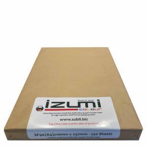 Izumi Dye Sublimation Paper sf90 sub A4 250 Pack 210mm 297mm 90gsm Clean