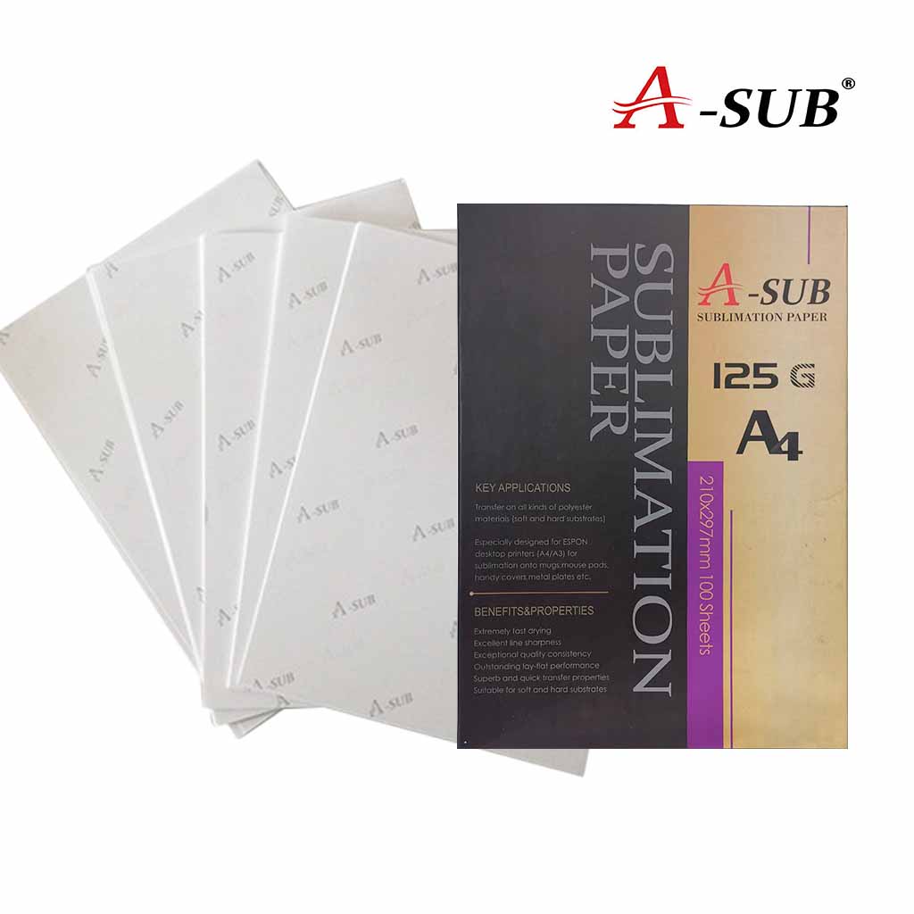 Bundle A-SUB Sublimation Paper A4 125g + 20 oz Sublimation