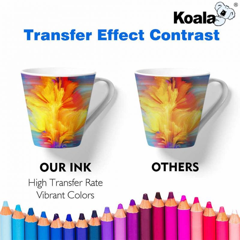 Koala A-SUB C M Y K LC LM 6 Pack 100ml Sublimation Ink