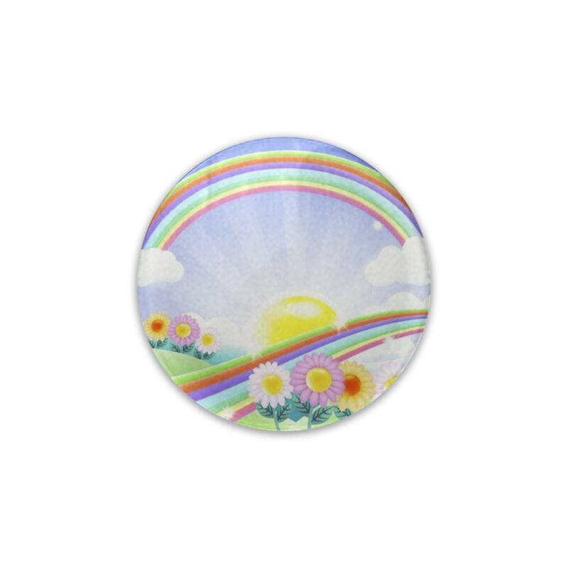 Large Circle Name Badge Acrylic Printed Example