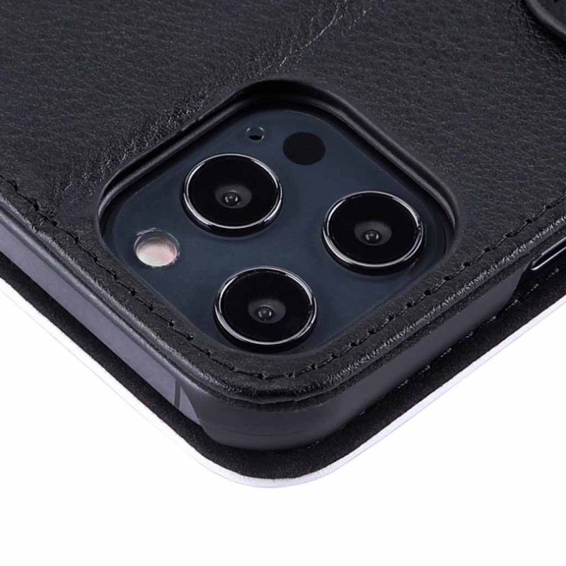 Leather Flip Apple iPhone Phone Case Sublimation Blank Camera Close Up