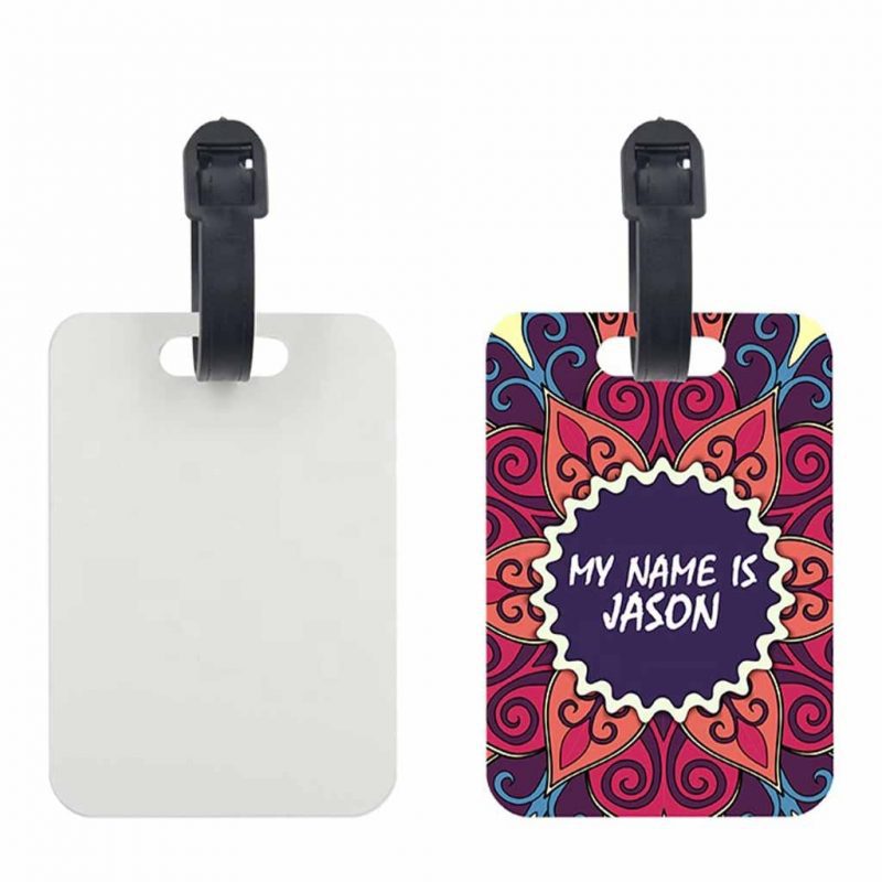 Luggage Tag PVC PET Sublimation Blank Printed