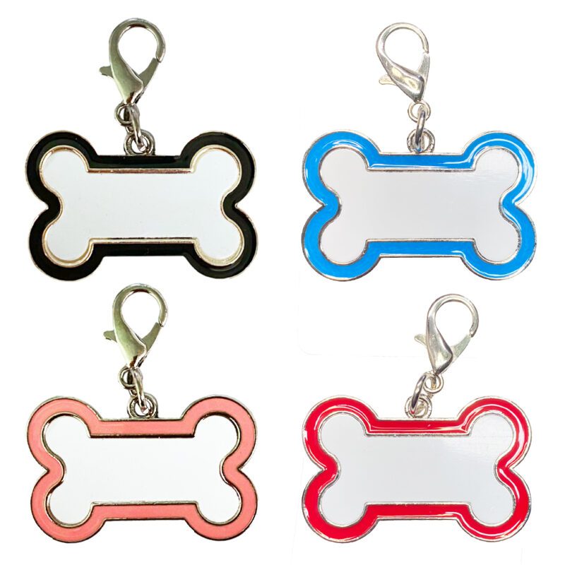 Metal Dog Tag Black Blue Pink Red Cover Image