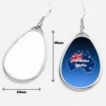 Metal Ear Ring Egg Large Sublimation Blank