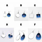 Metal Ear Ring Sublimation Blank Range