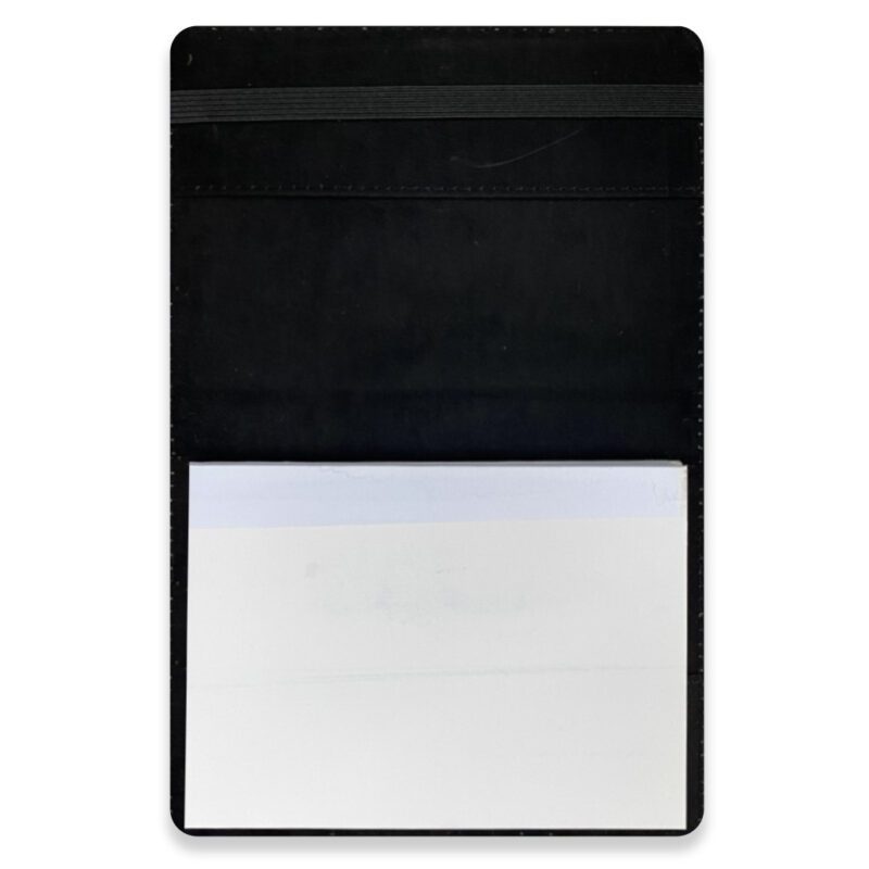PU Leather A6 Notebook Open Inside With Notepad