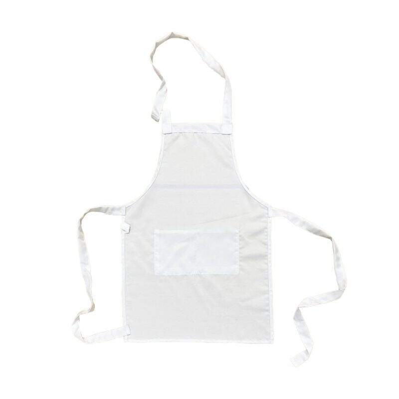 Polyester Kids Apron Full Coverage Sublimation Blank Australia Back