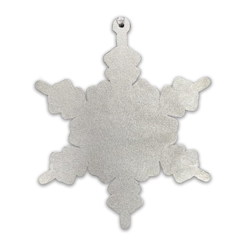 Snowflake Hanging Ornament Sublimation Blank Australia Back