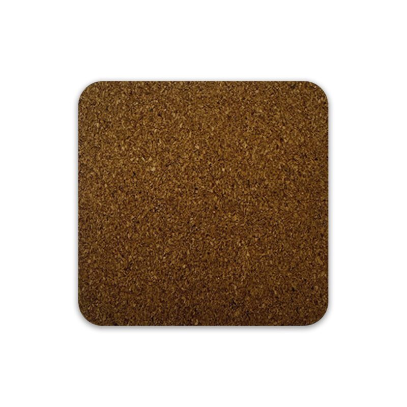 Square Acrylic Coaster Cork Backing