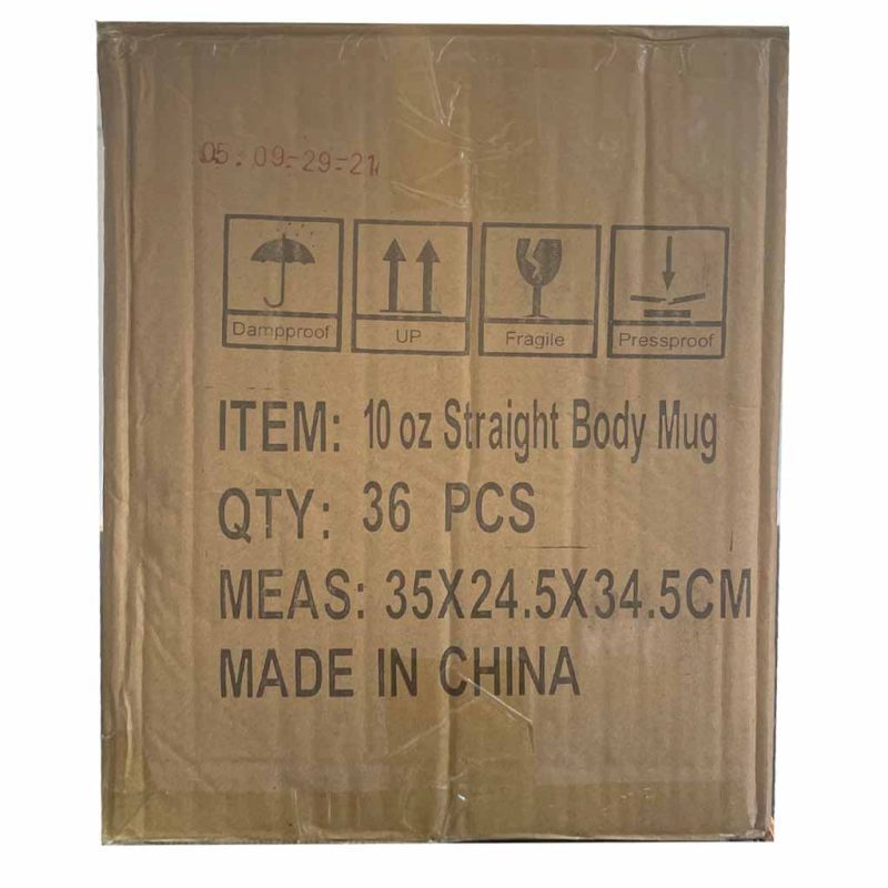 Sublimation 10oz Mug Blank Wholesale Box Carton 36 Bulk